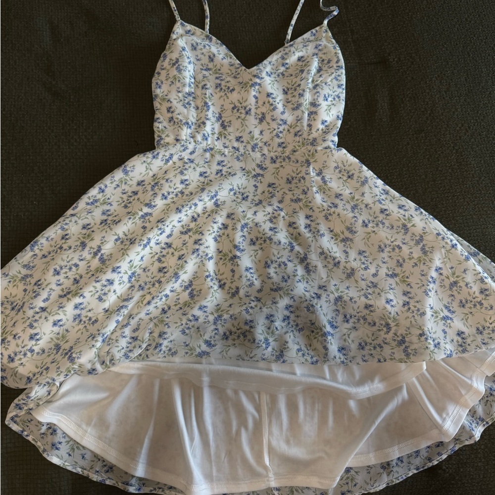 Lovely Day Blue and White Floral Dress